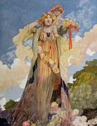 Sommer aus Die Jahreszeiten, in Auftrag gegeben für das Pears Annual 1920